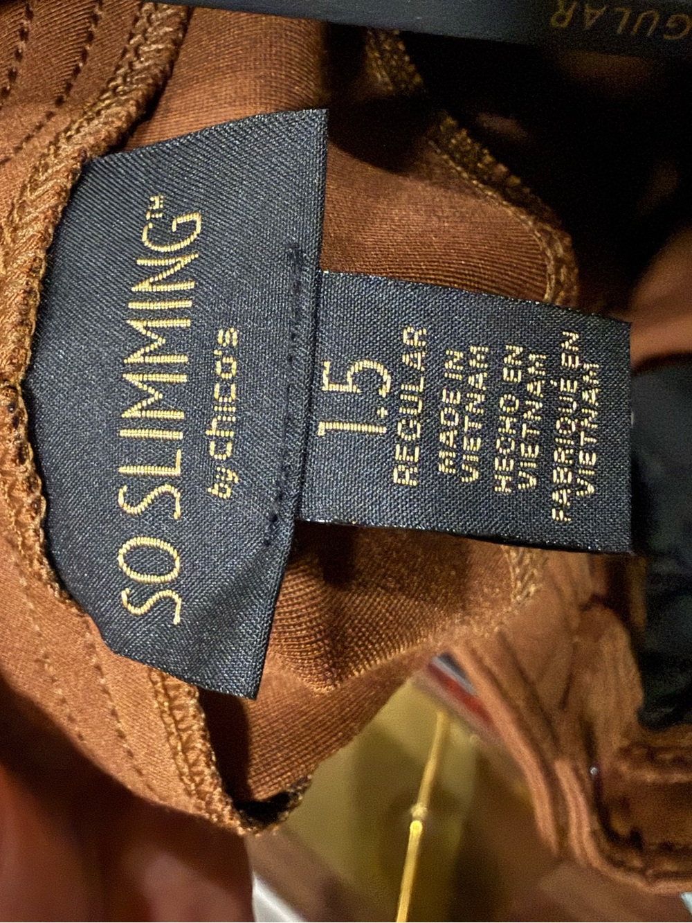 Chico’s So Slimming Refined Ponte Ankle Pants Brown Size 1.5 (Large 10/12) NWT - Picture 7 of 10